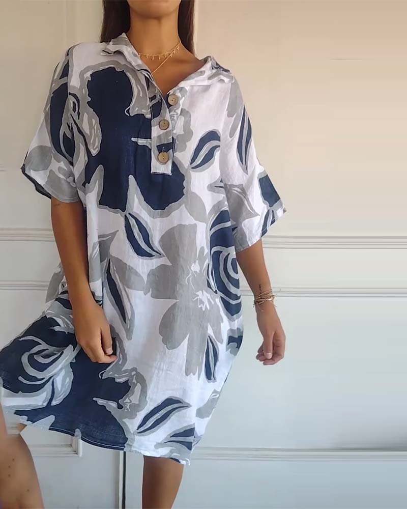 Marigold™ - Floral Shirt Dress