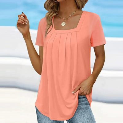 Amanda™ - Graceful Pleated Blouse