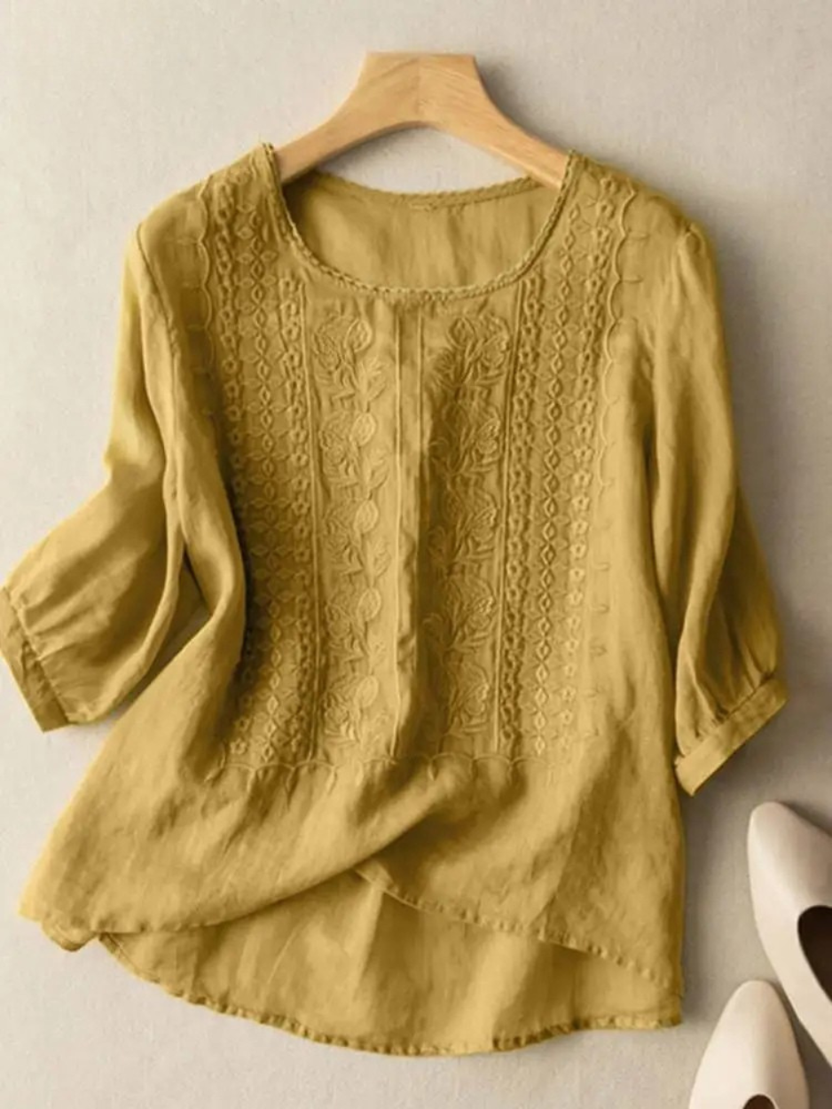 Serene™ Embroidered Boho Blouse