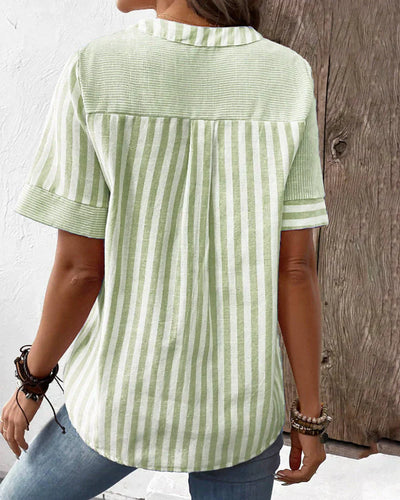 Eva | Elegant Striped Blouse