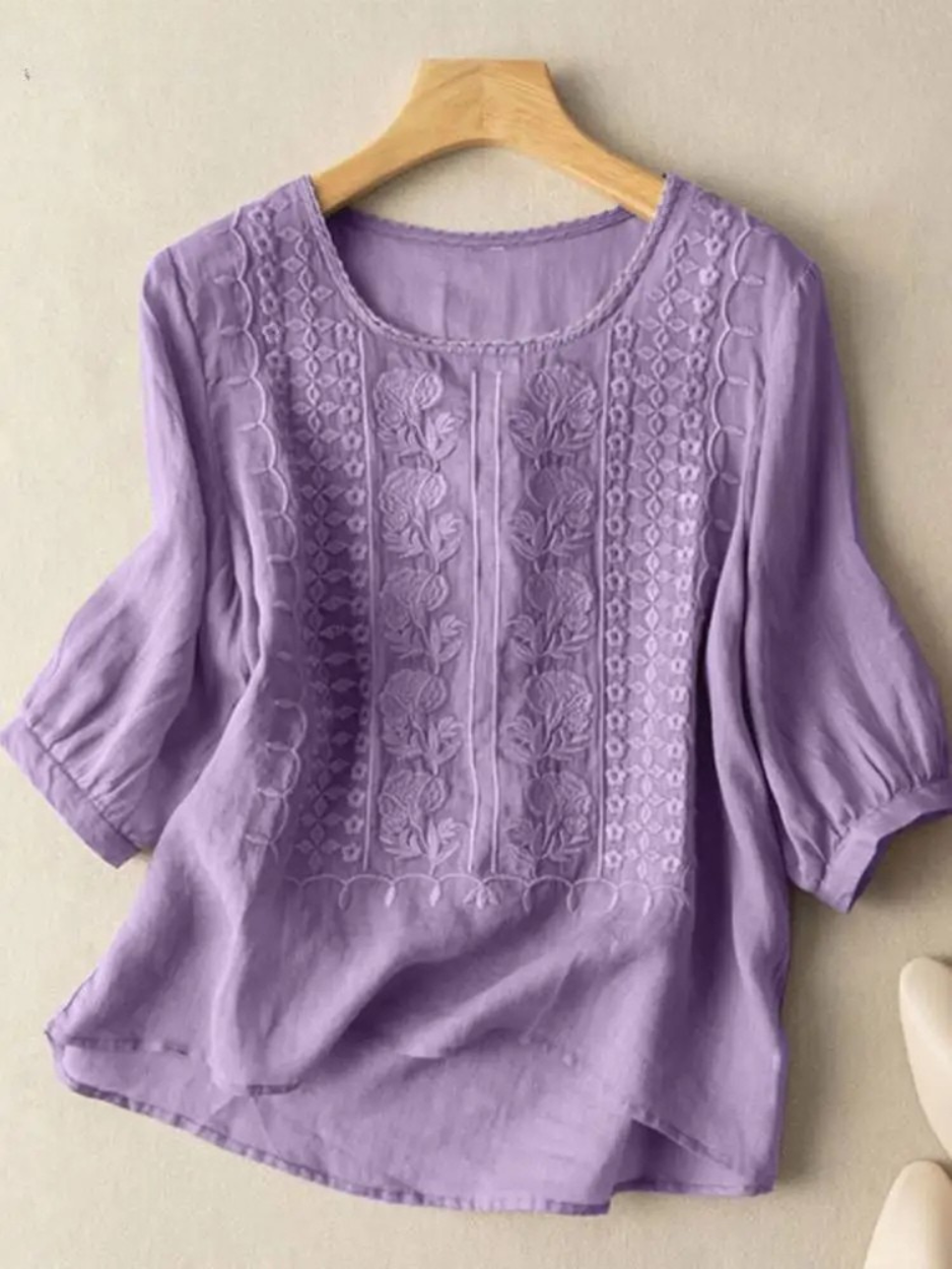 Serene™ Embroidered Boho Blouse