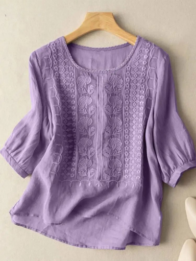 Serene™ Embroidered Boho Blouse