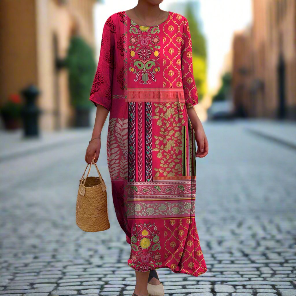 Maya™ - Flowy Ethnic Dress