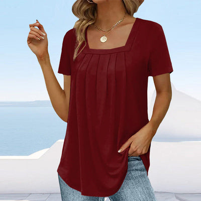 Amanda™ - Graceful Pleated Blouse