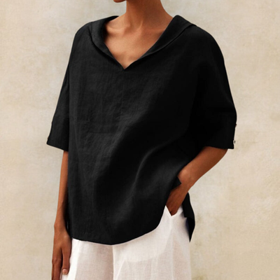 Jess™ - Women's V-Neck Casual Linen Shirt