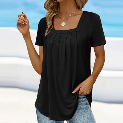 Amanda™ - Graceful Pleated Blouse