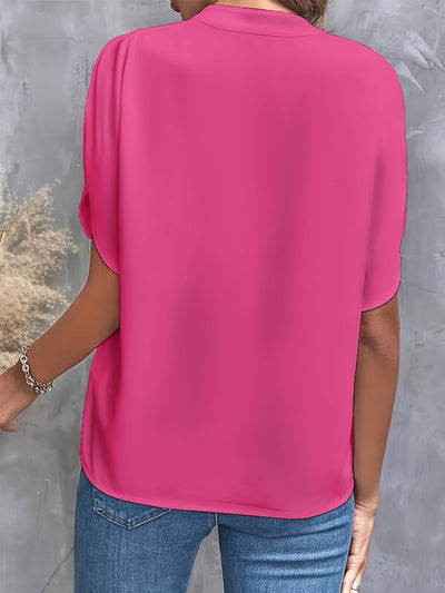 Amara - Relaxed V-Neck Blouse
