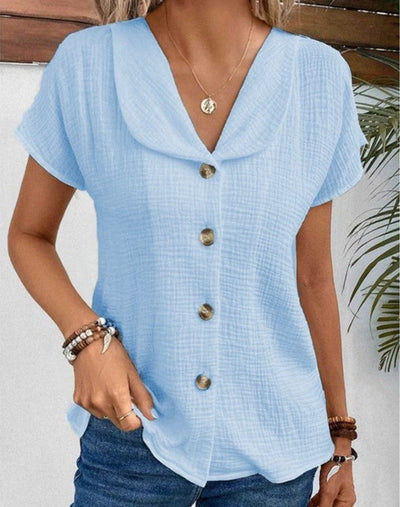 Jada | Cotton-Linen Blouse