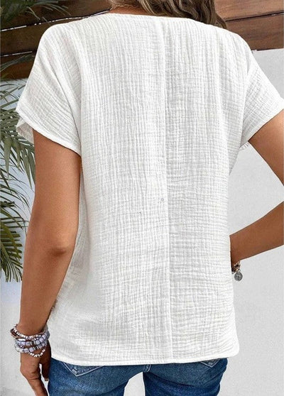 Jada | Cotton-Linen Blouse