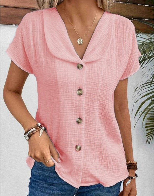 Jada | Cotton-Linen Blouse
