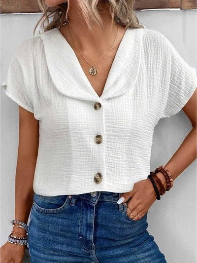Jada | Cotton-Linen Blouse