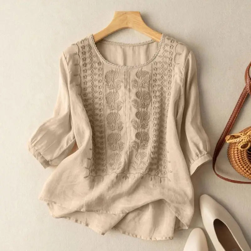 Serene™ Embroidered Boho Blouse
