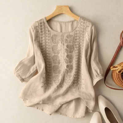 Serene™ Embroidered Boho Blouse