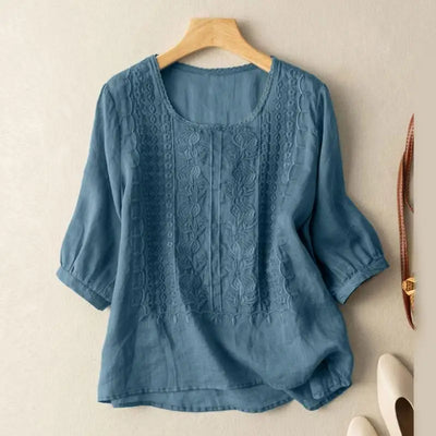 Serene™ Embroidered Boho Blouse