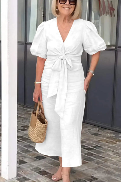 LUNA™ - AIRY V-NECK DRESS