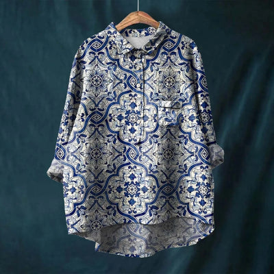 Lisa™ | Elegant Women's Floral Shirt