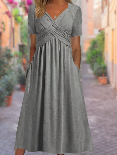Ava™ - Comforting V-neck Dress