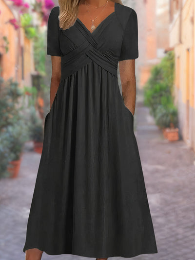 Ava™ - Comforting V-neck Dress