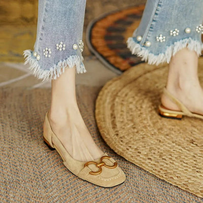 Malena™  - Orthopaedic Leather Buckle Sandals