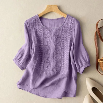 Serene™ Embroidered Boho Blouse