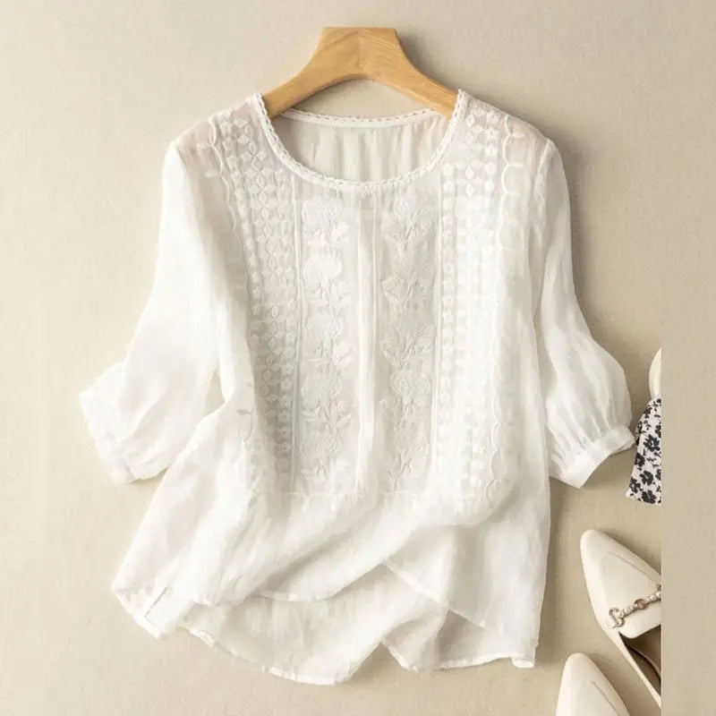 Serene™ Embroidered Boho Blouse