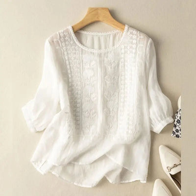 Serene™ Embroidered Boho Blouse