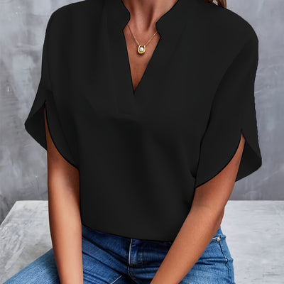 Amara - Relaxed V-Neck Blouse