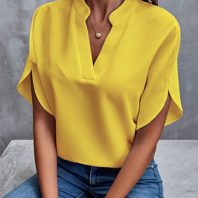 Amara - Relaxed V-Neck Blouse