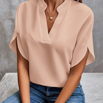 Amara - Relaxed V-Neck Blouse