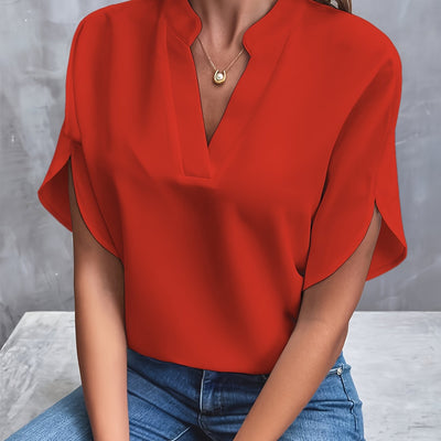 Amara - Relaxed V-Neck Blouse