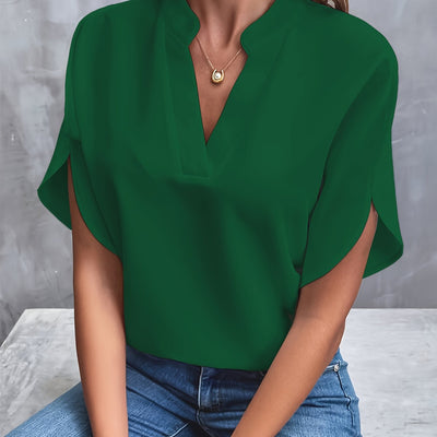 Amara - Relaxed V-Neck Blouse