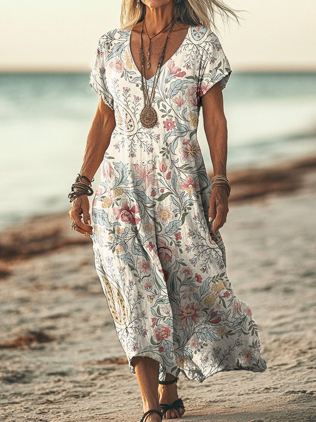 Clara | Boho Maxi Dress