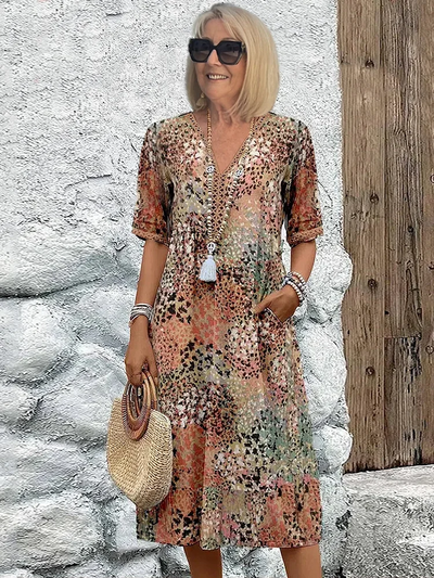 Florentia™ Elegant Midi Dress
