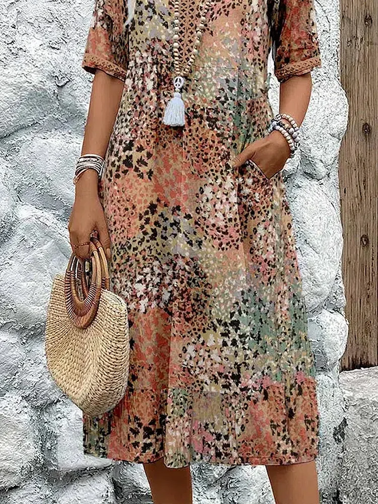 Florentia™ Elegant Midi Dress