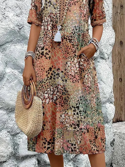 Florentia™ Elegant Midi Dress