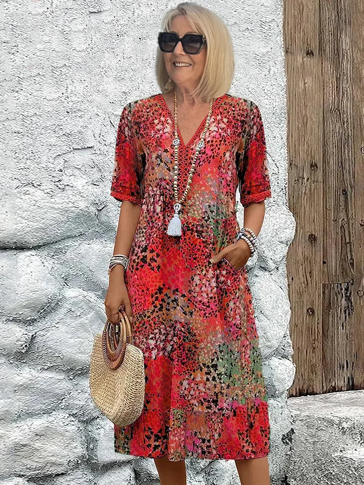 Florentia™ Elegant Midi Dress