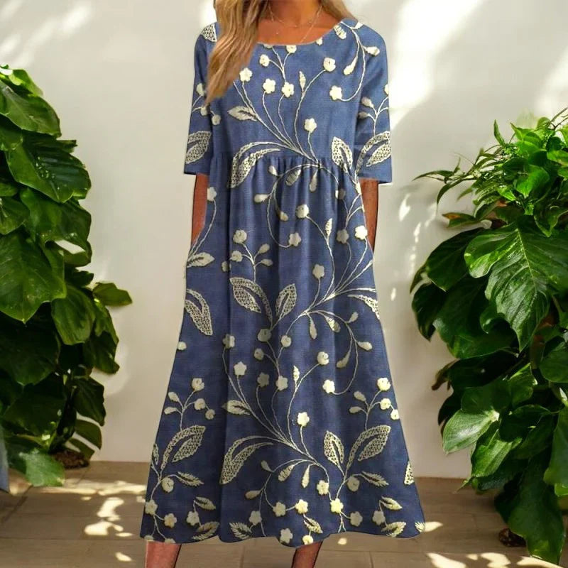 Lorena™ - Floral Midi Dress
