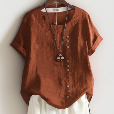 Ayla | Button Detail T-Shirt