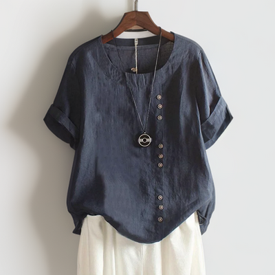 Ayla | Button Detail T-Shirt
