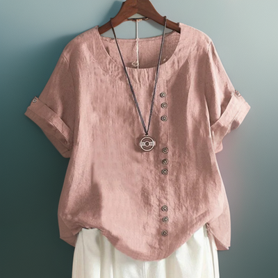 Ayla | Button Detail T-Shirt