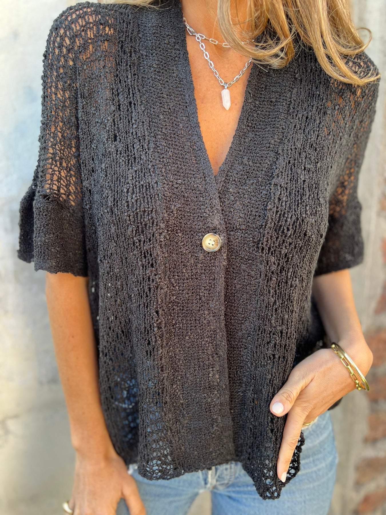 Ellen™ - Elegant Textured Top