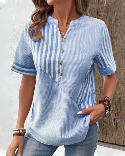 Eva | Elegant Striped Blouse