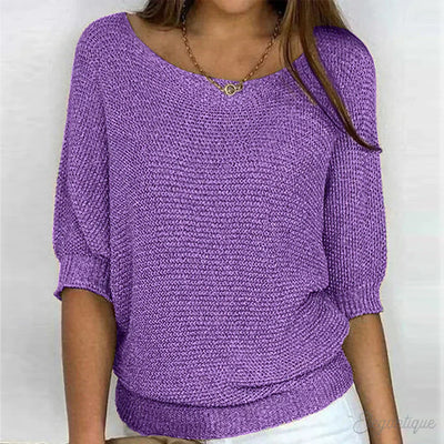 Celia™ - Relaxed Knit Top