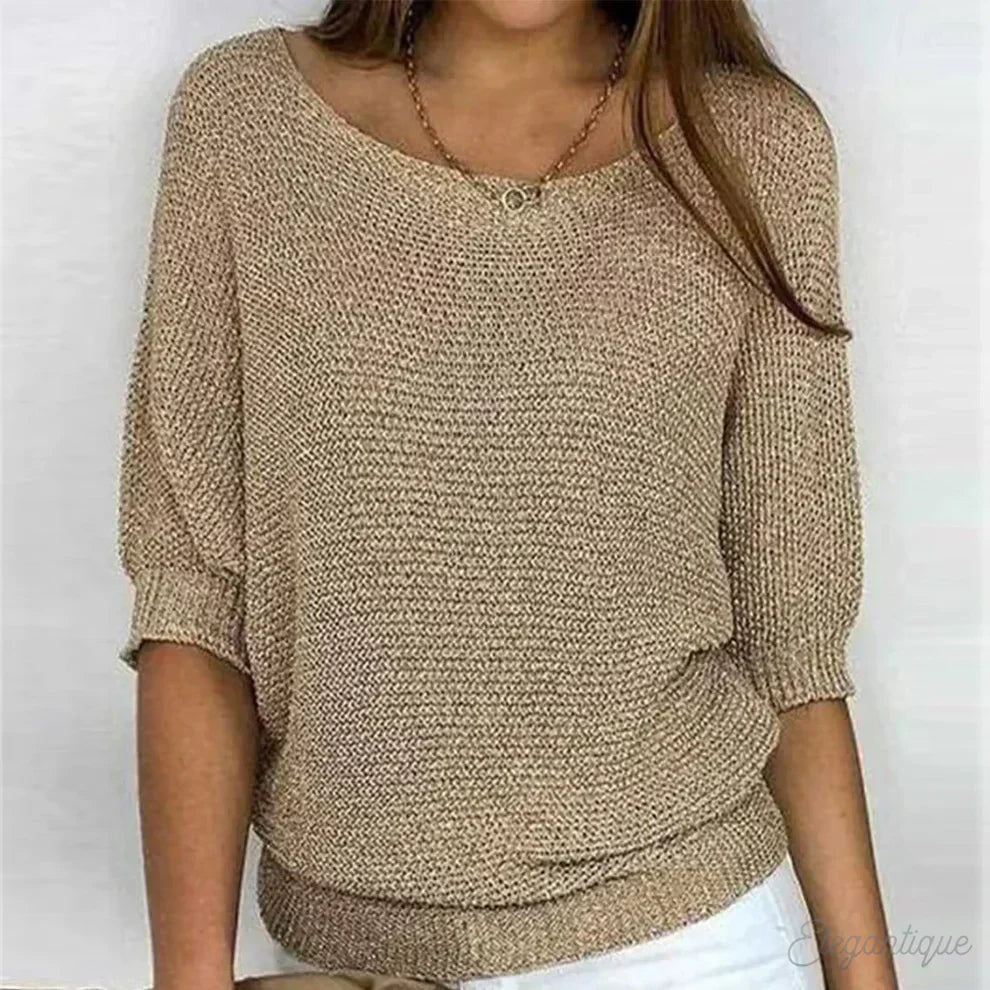 Celia™ - Relaxed Knit Top
