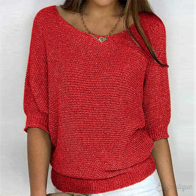Celia™ - Relaxed Knit Top